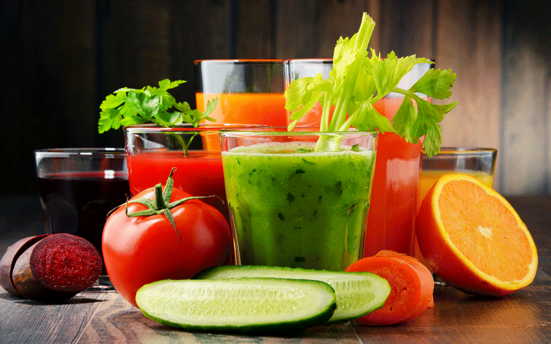 کاهش وزن با آب میوه