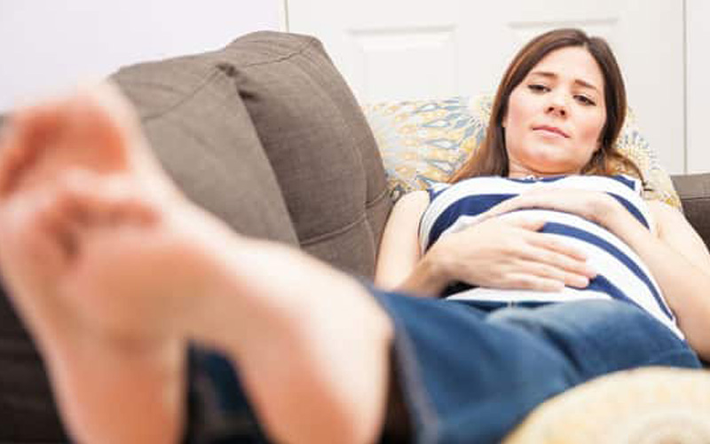 درمان ورم پا در بارداری